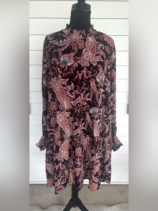 Anthropologie Dresses & Skirts - Anthropologie Ruffled Paisley Tiered Cady Dress Size 2X Boho Flowy